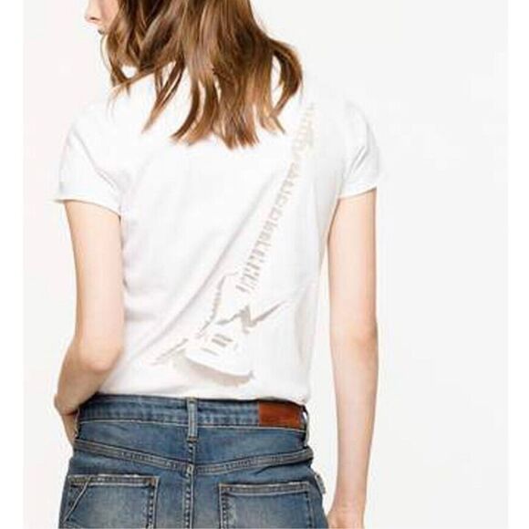 Zadig & Voltaire Story Fishnet Rock "n" Roll T-Shirt - Picture 1 of 6